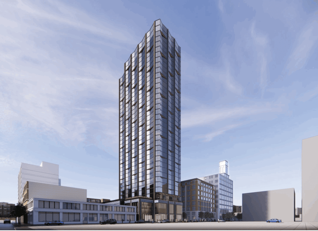 New construction in Chicago's West Loop neighborhood