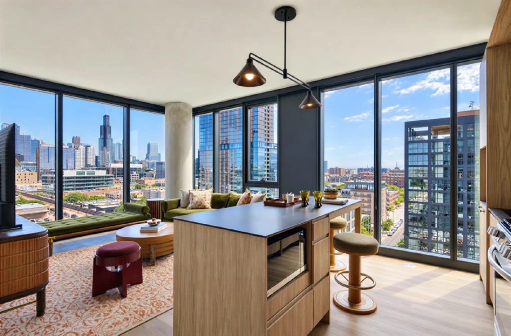 Luxury Chicago Downtown Apartments for Rent. Stead 220 Chicago Apartments. 220 North Ada Street